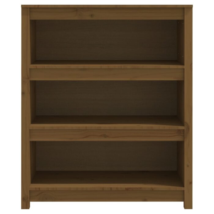 Bibliothèque Marron miel 80x35x97 cm Bois de pin massif – Image 3
