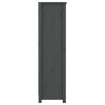 Bibliothèque Gris 80x35x126 cm Bois de pin massif – Image 4