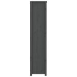 Bibliothèque Gris 80x35x154 cm Bois de pin massif – Image 4