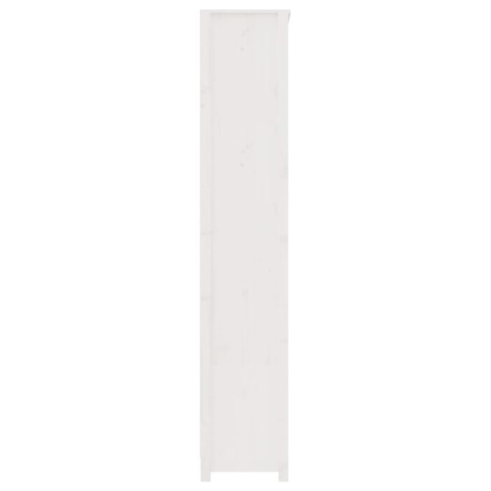 Bibliothèque Blanc 80x35x183 cm Bois de pin massif – Image 4