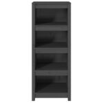 Bibliothèque Gris 50x35x125,5 cm Bois de pin massif – Image 3