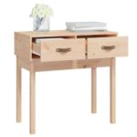 Table console 76,5x40x75 cm Bois massif de pin – Image 5