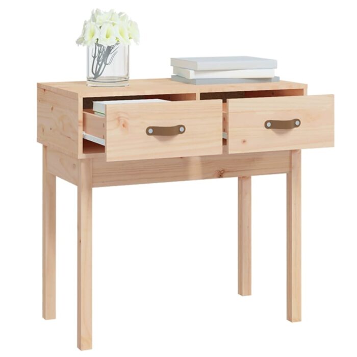 Table console 76,5x40x75 cm Bois massif de pin – Image 5