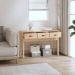 Table console 114x40x75 cm Bois massif de pin – Image 4