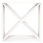 Armoire à vin Blanc 62x25x62 cm Bois de pin massif – Image 3