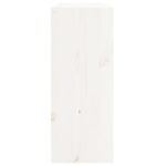 Armoire à vin Blanc 62x25x62 cm Bois de pin massif – Image 4