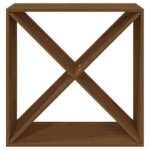 Armoire à vin Marron miel 62x25x62 cm Bois de pin massif – Image 3