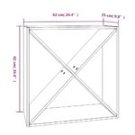 Armoire à vin Noir 62x25x62 cm Bois de pin massif – Image 6