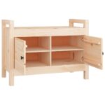 Banc d'entrée 80x40x60 cm Bois de pin massif – Image 2