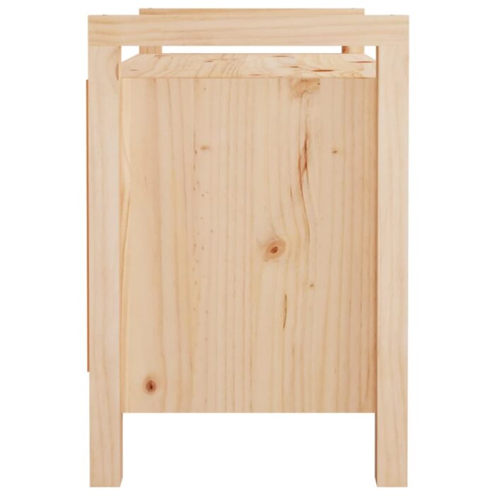 Banc d'entrée 80x40x60 cm Bois de pin massif – Image 3