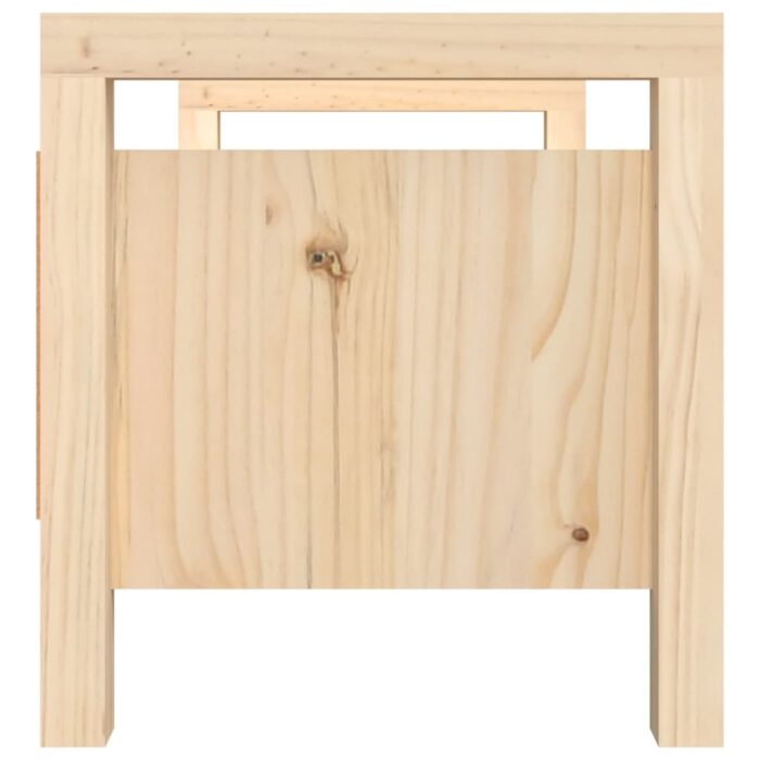 Banc d'entrée 80x40x43 cm Bois de pin massif – Image 3
