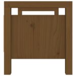 Banc d'entrée Marron miel 80x40x43 cm Bois de pin massif – Image 3