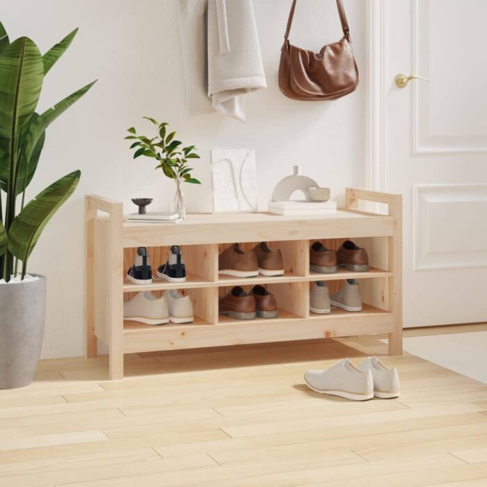 Banc d'entrée 110x40x60 cm Bois de pin massif – Image 3