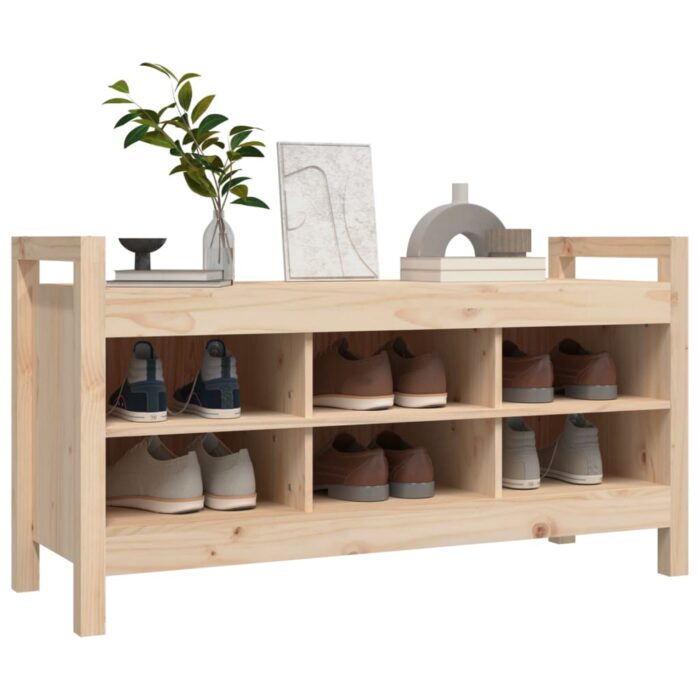 Banc d'entrée 110x40x60 cm Bois de pin massif – Image 4