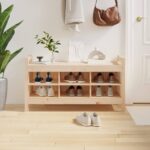 Banc d'entrée 110x40x60 cm Bois de pin massif