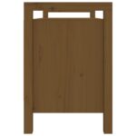 Banc d'entrée Marron miel 110x40x60 cm Bois de pin massif – Image 2