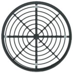 Table de salle à manger Noir Ø80 cm Verre trempé et acier – Image 2