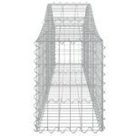 Paniers à gabions arqués 2 pcs 200x30x40/60 cm Fer galvanisé – Image 3