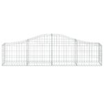 Paniers à gabions arqués 3 pcs 200x30x40/60 cm Fer galvanisé – Image 2