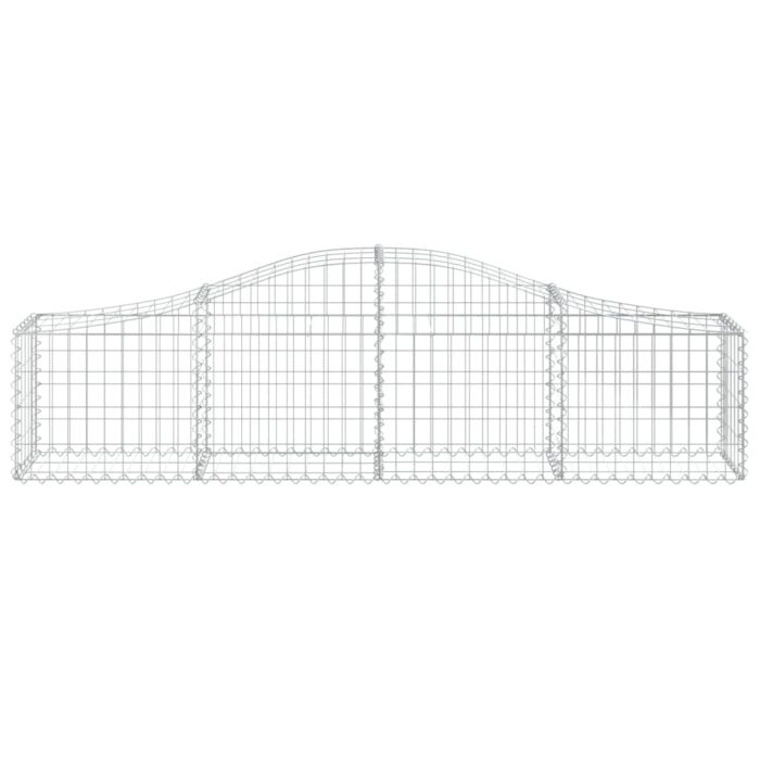 Paniers à gabions arqués 3 pcs 200x30x40/60 cm Fer galvanisé – Image 2