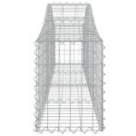 Paniers à gabions arqués 4 pcs 200x30x40/60 cm Fer galvanisé – Image 3
