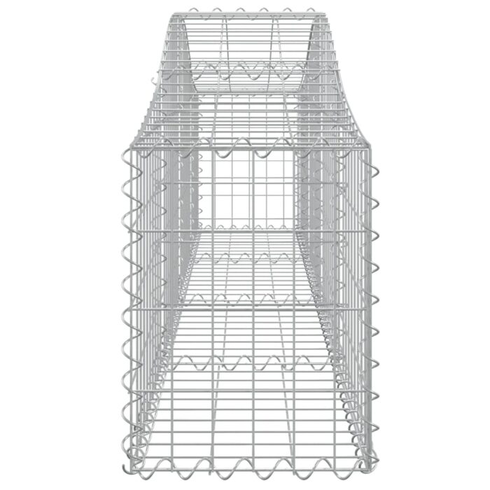 Paniers à gabions arqués 4 pcs 200x30x40/60 cm Fer galvanisé – Image 3