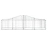 Paniers à gabions arqués 9 pcs 200x30x40/60 cm Fer galvanisé – Image 2