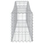 Paniers à gabions arqués 9 pcs 200x30x40/60 cm Fer galvanisé – Image 3