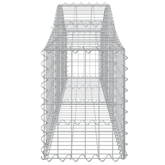 Paniers à gabions arqués 9 pcs 200x30x40/60 cm Fer galvanisé – Image 3