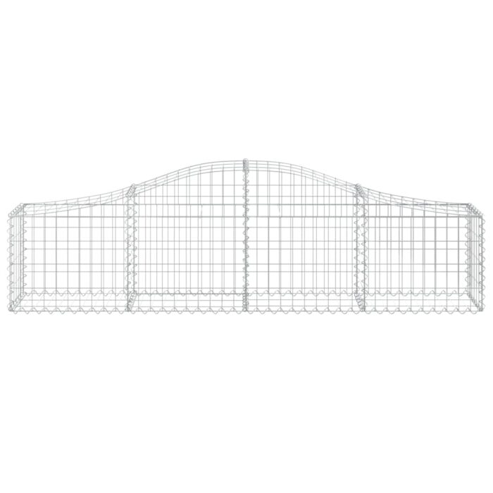 Paniers à gabions arqués 12 pcs 200x30x40/60 cm Fer galvanisé – Image 2