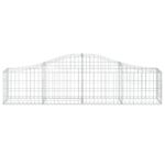 Paniers à gabions arqués 14 pcs 200x30x40/60 cm Fer galvanisé – Image 2