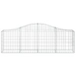 Paniers à gabions arqués 3 pcs 200x30x60/80 cm Fer galvanisé – Image 3