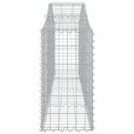 Paniers à gabions arqués 7 pcs 200x30x60/80 cm Fer galvanisé – Image 3