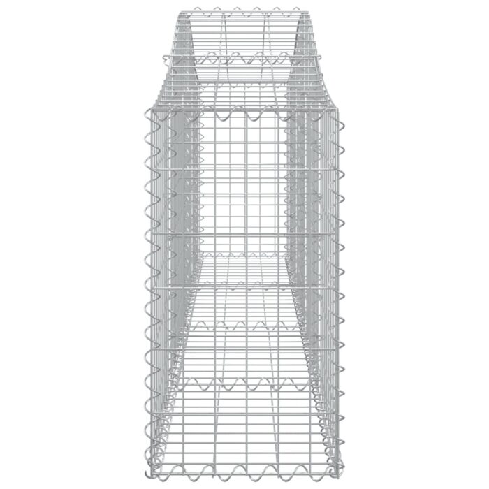 Paniers à gabions arqués 8 pcs 200x30x60/80 cm Fer galvanisé – Image 3