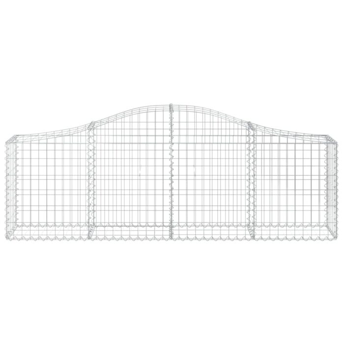 Paniers à gabions arqués 12 pcs 200x30x60/80 cm Fer galvanisé – Image 2