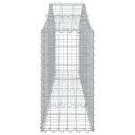 Paniers à gabions arqués 12 pcs 200x30x60/80 cm Fer galvanisé – Image 3