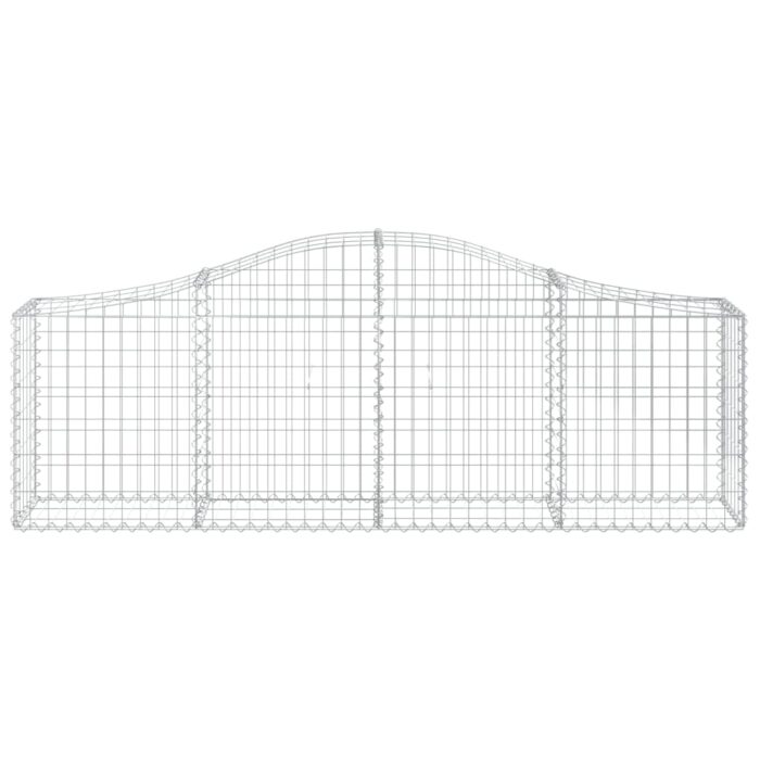 Paniers à gabions arqués 13 pcs 200x30x60/80 cm Fer galvanisé – Image 2