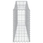 Paniers à gabions arqués 15 pcs 200x30x60/80 cm Fer galvanisé – Image 3