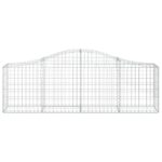 Paniers à gabions arqués 20 pcs 200x30x60/80 cm Fer galvanisé – Image 2