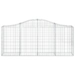 Paniers à gabions arqués 10 pcs 200x30x80/100 cm Fer galvanisé – Image 2