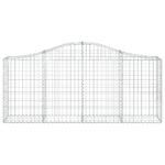 Paniers à gabions arqués 11 pcs 200x30x80/100 cm Fer galvanisé – Image 2
