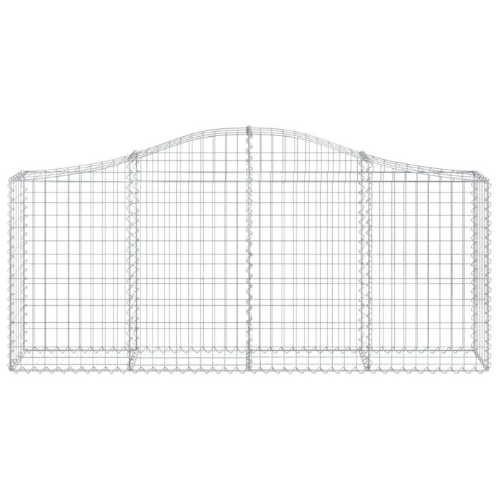 Paniers à gabions arqués 13 pcs 200x30x80/100 cm Fer galvanisé – Image 2