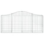 Paniers à gabions arqués 20 pcs 200x30x80/100 cm Fer galvanisé – Image 2