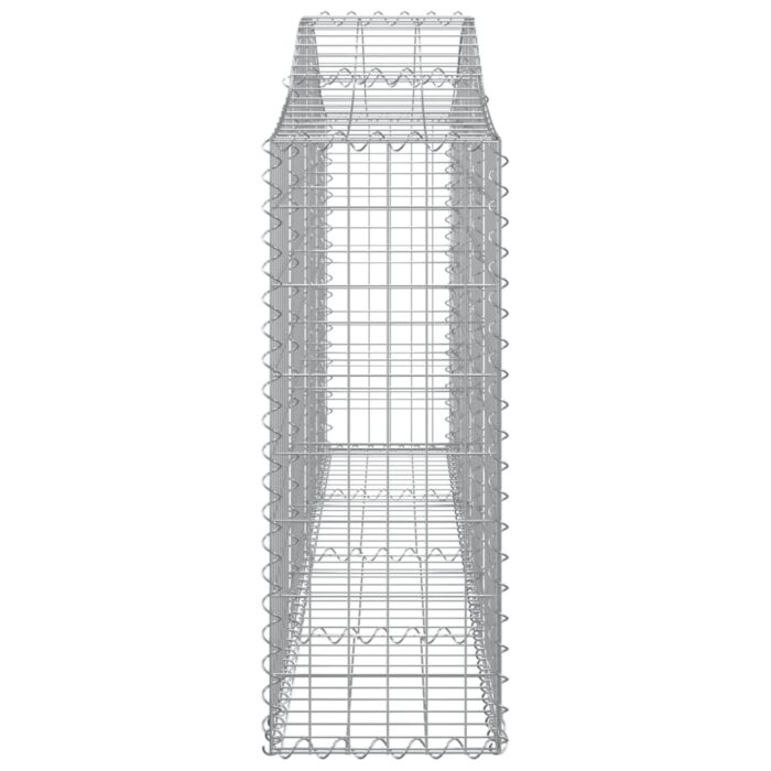 Paniers à gabions arqués 20 pcs 200x30x80/100 cm Fer galvanisé – Image 3