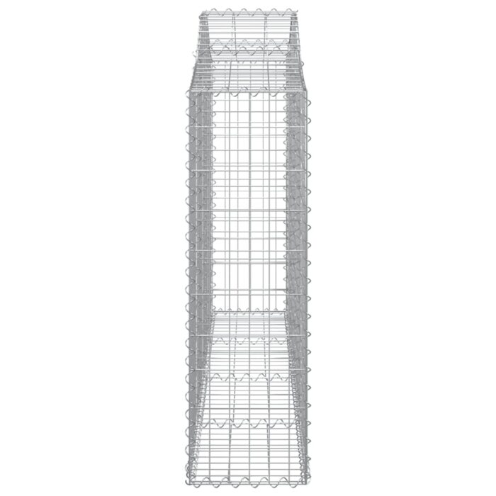 Paniers à gabions arqués 25 pcs 200x30x100/120 cm Fer galvanisé – Image 3