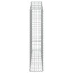 Paniers à gabions arqués 7 pcs 200x30x140/160 cm Fer galvanisé – Image 3