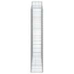 Paniers à gabions arqués 2 pcs 200x30x160/180 cm Fer galvanisé – Image 3