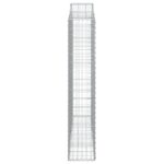 Paniers à gabions arqués 3 pcs 200x30x160/180 cm Fer galvanisé – Image 3