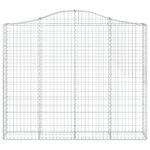 Paniers à gabions arqués 5 pcs 200x30x160/180 cm Fer galvanisé – Image 2