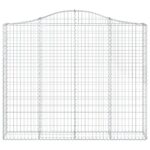 Paniers à gabions arqués 7 pcs 200x30x160/180 cm Fer galvanisé – Image 2